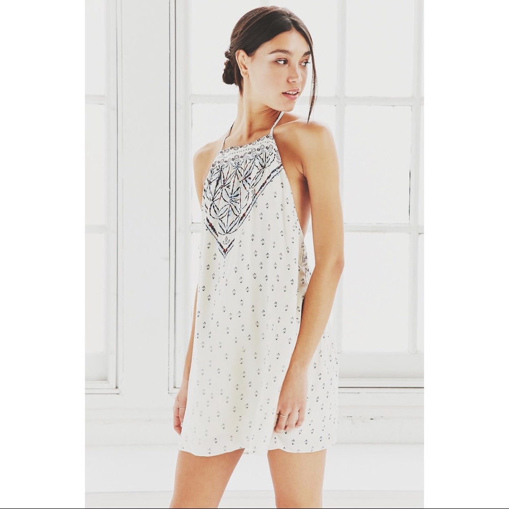 Urban Outfitters T Back Trapeze Dress Ecote